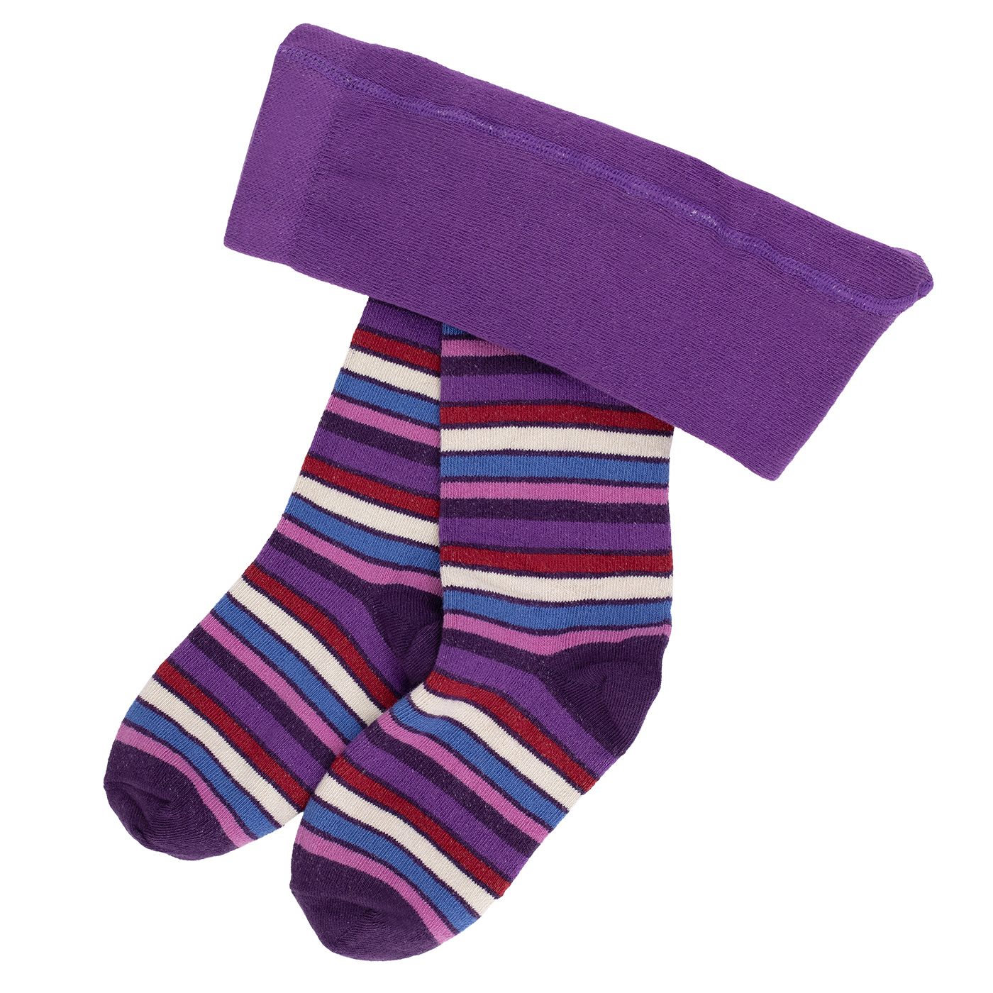 tights RETRO STRIPES GRAPE