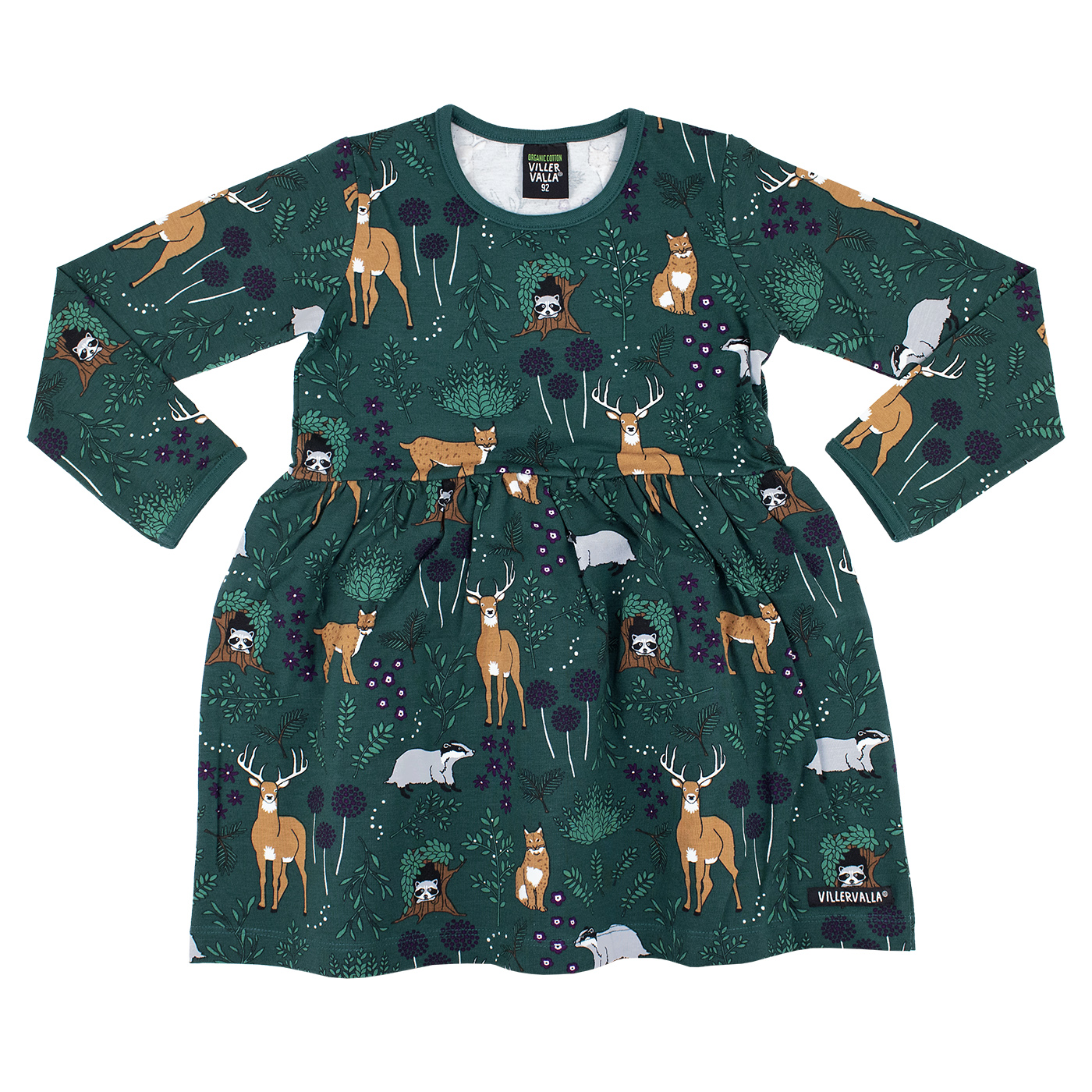 flared dress WINTER FOREST CYPRESS