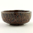 Isak Isaksson (2000s) Unique Chawan Bowl with Brown Glaze 12 cm #19