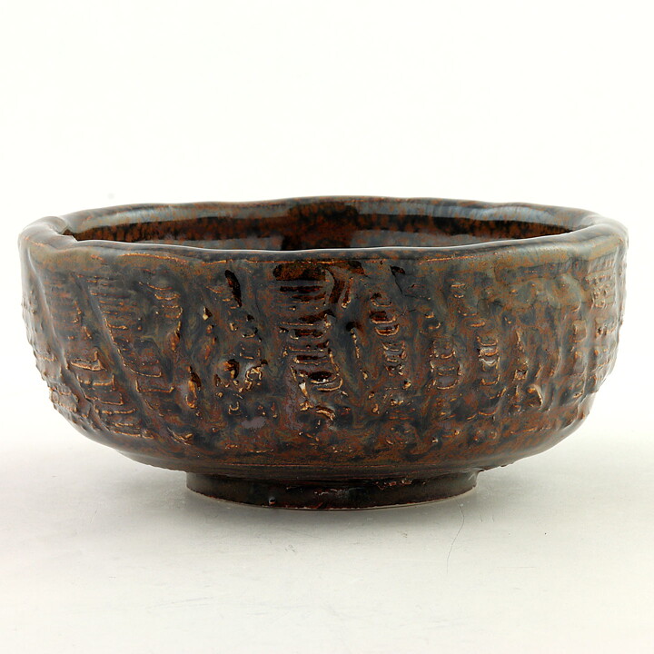 イサク・イサクソン  一点もの  茶色のボウル  茶碗  (12cm)  2000年代  #19
