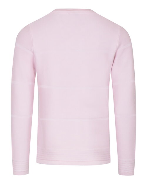 Jumper randig stickning ljusrosa - 2