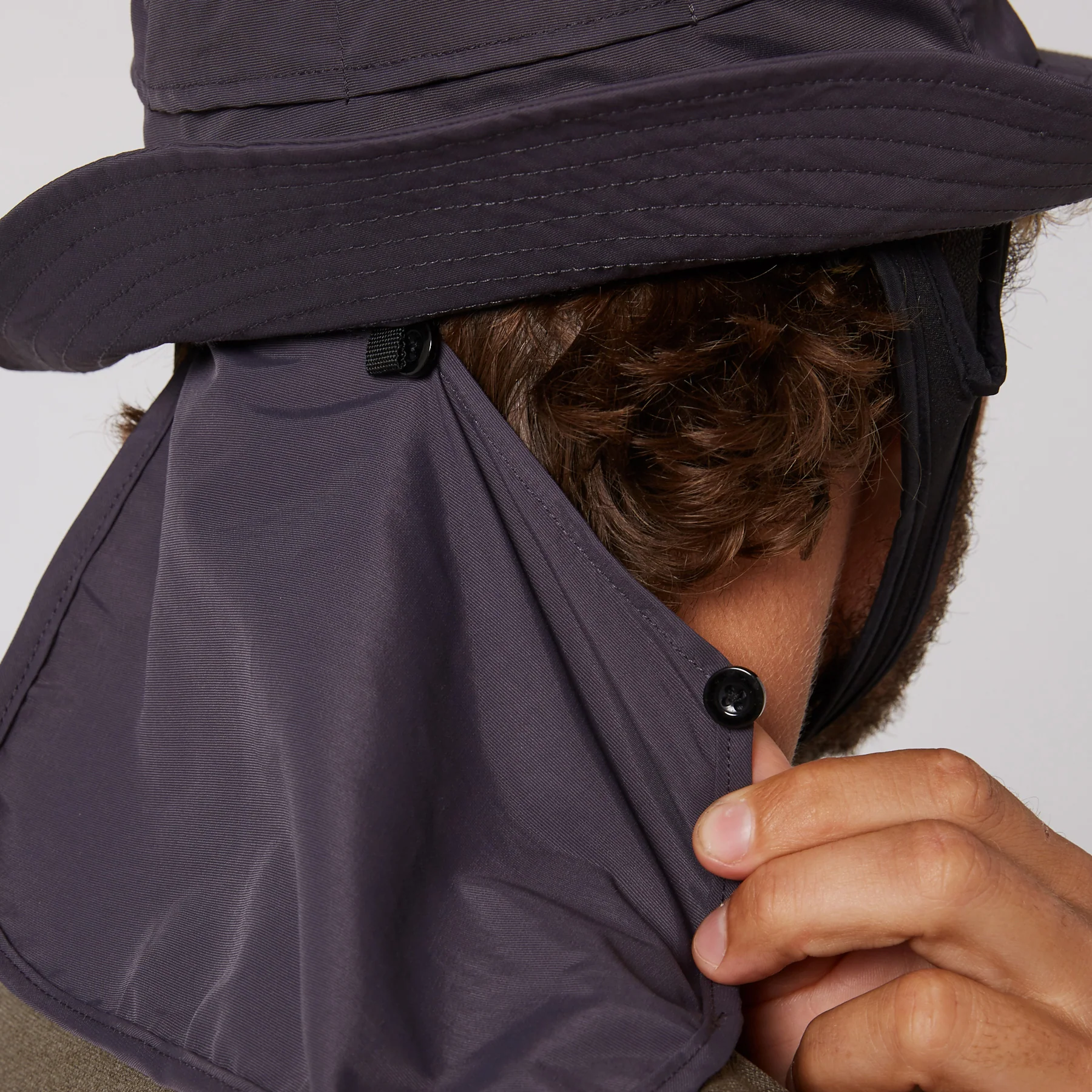 Ocean & Earth Indo Surf Hat Charcoal - 3