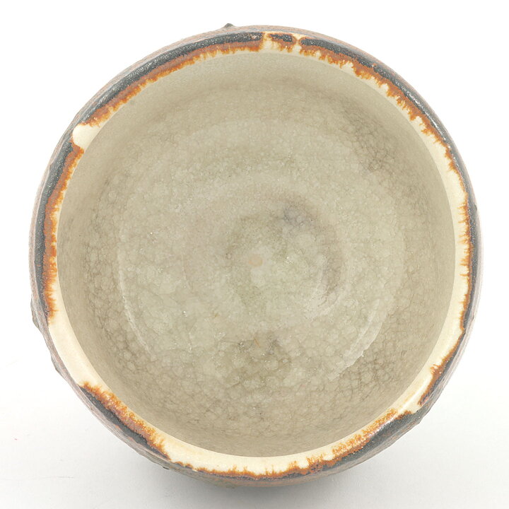 Isak Isaksson (2000s) Unique Chawan Bowl with Brown Glaze 10 cm #20