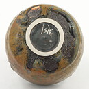Isak Isaksson (2000s) Unique Chawan Bowl with Brown Glaze 10 cm #20