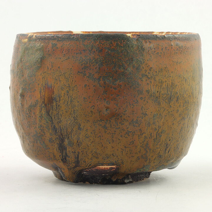 Isak Isaksson (2000s) Unique Chawan Bowl with Brown Glaze 10 cm #20