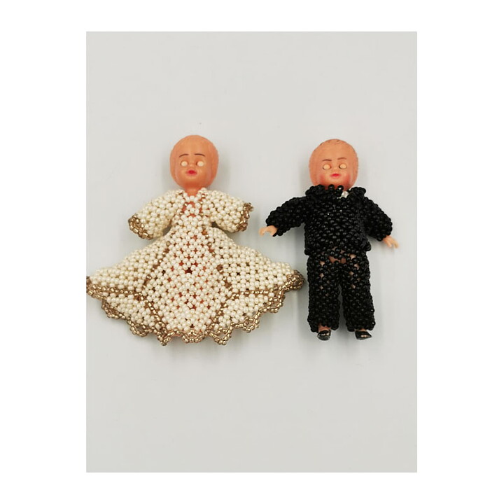 Dollhouse Second Hand - Beaded Dolls Vintage 1950s - 60s