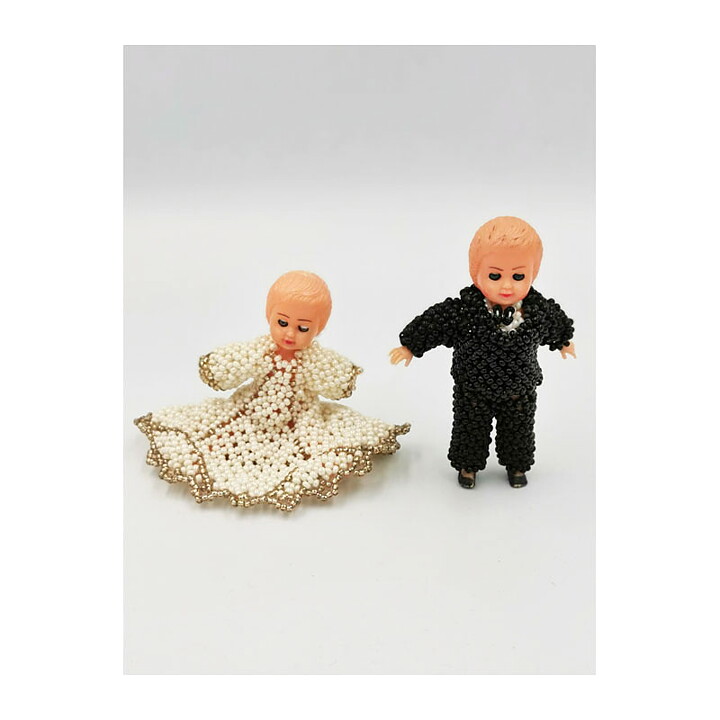 Dollhouse Second Hand - Beaded Dolls Vintage 1950s - 60s