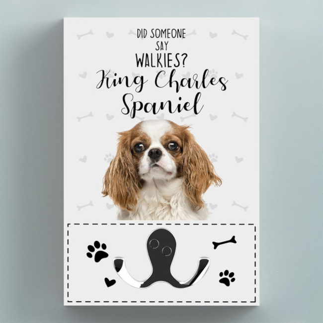 Väggkrok Vivid Squid King Charles Spaniel Walkies