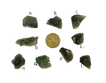 Moldavit, Äkta. 2.75 - 3gram