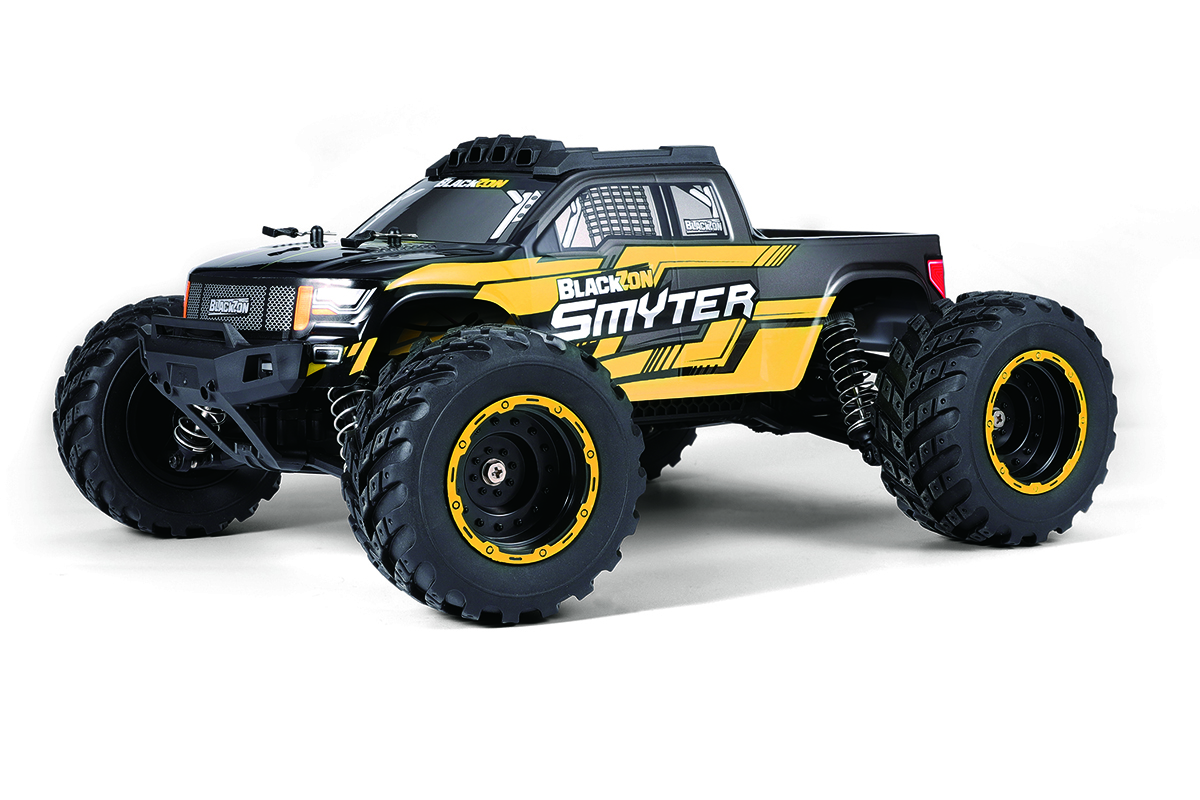 Blackzon 540225 Smyter MT 1/12 4WD Electric Monster Truck - Yellow