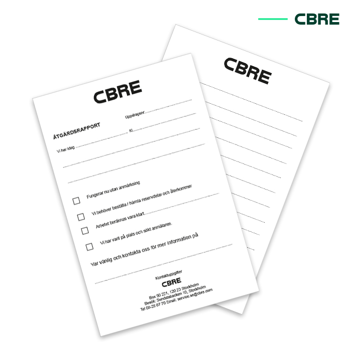 CBRE Åtgärdsblock A6