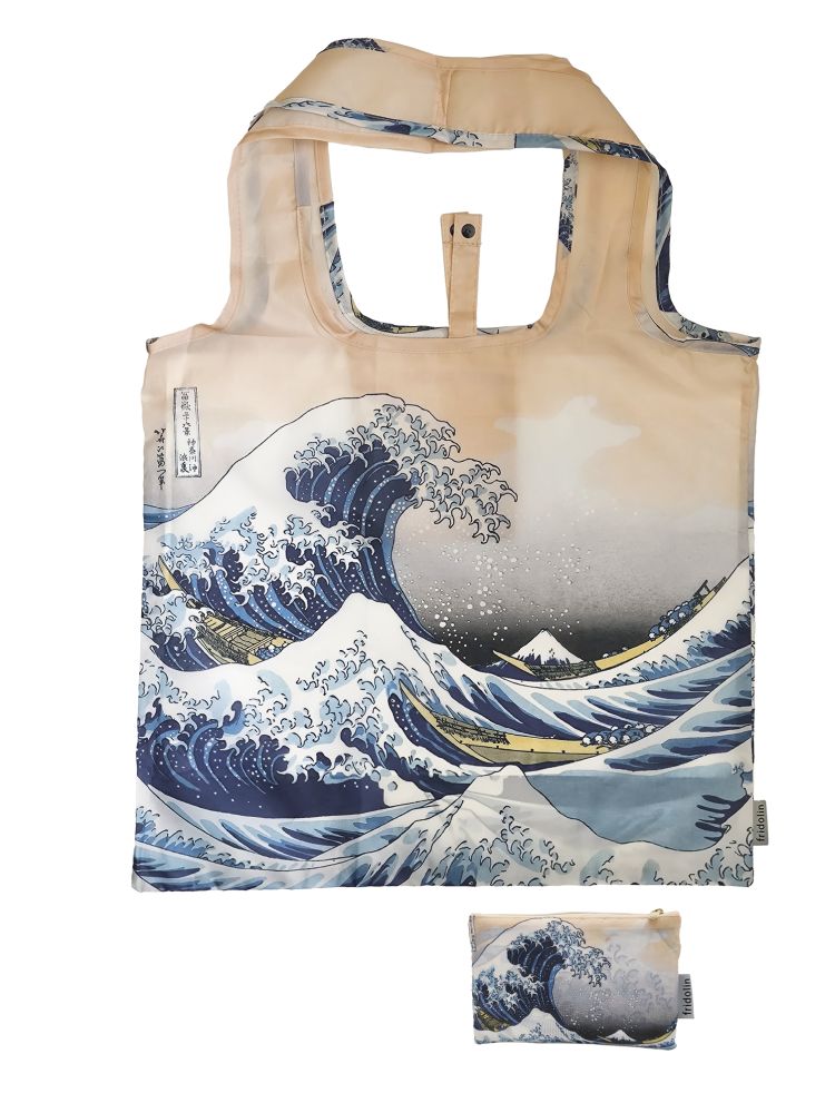 Eco bags, Hokusai, Den store bølge,  Borddisplay med 12 stk. TEMA-produkt.  - 3