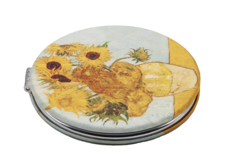 Rund lommespejl, stofbeklædt, Vincent Van Gogh, Borddisplay med 48 stk. TEMA-produkt - 3