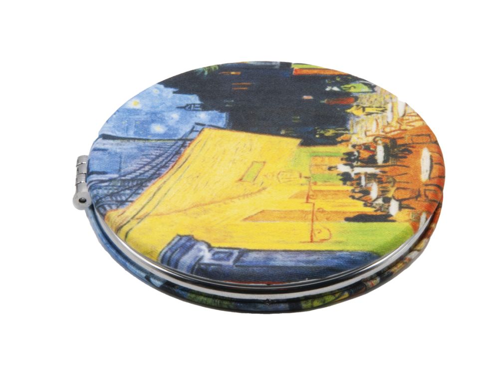 Rund lommespejl, stofbeklædt, Vincent Van Gogh, Borddisplay med 48 stk. TEMA-produkt - 2