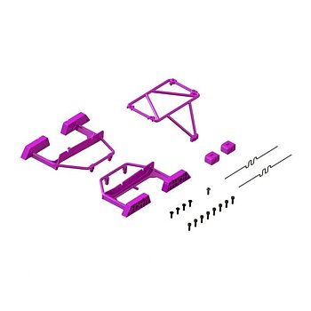 ARRMA Desert Truck Body Roll Cage Set, Purple: GROM
