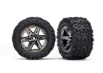 Tires & Wheels Talon Extreme/RXT Black Chrome 2.8" 4WD TSM (2)