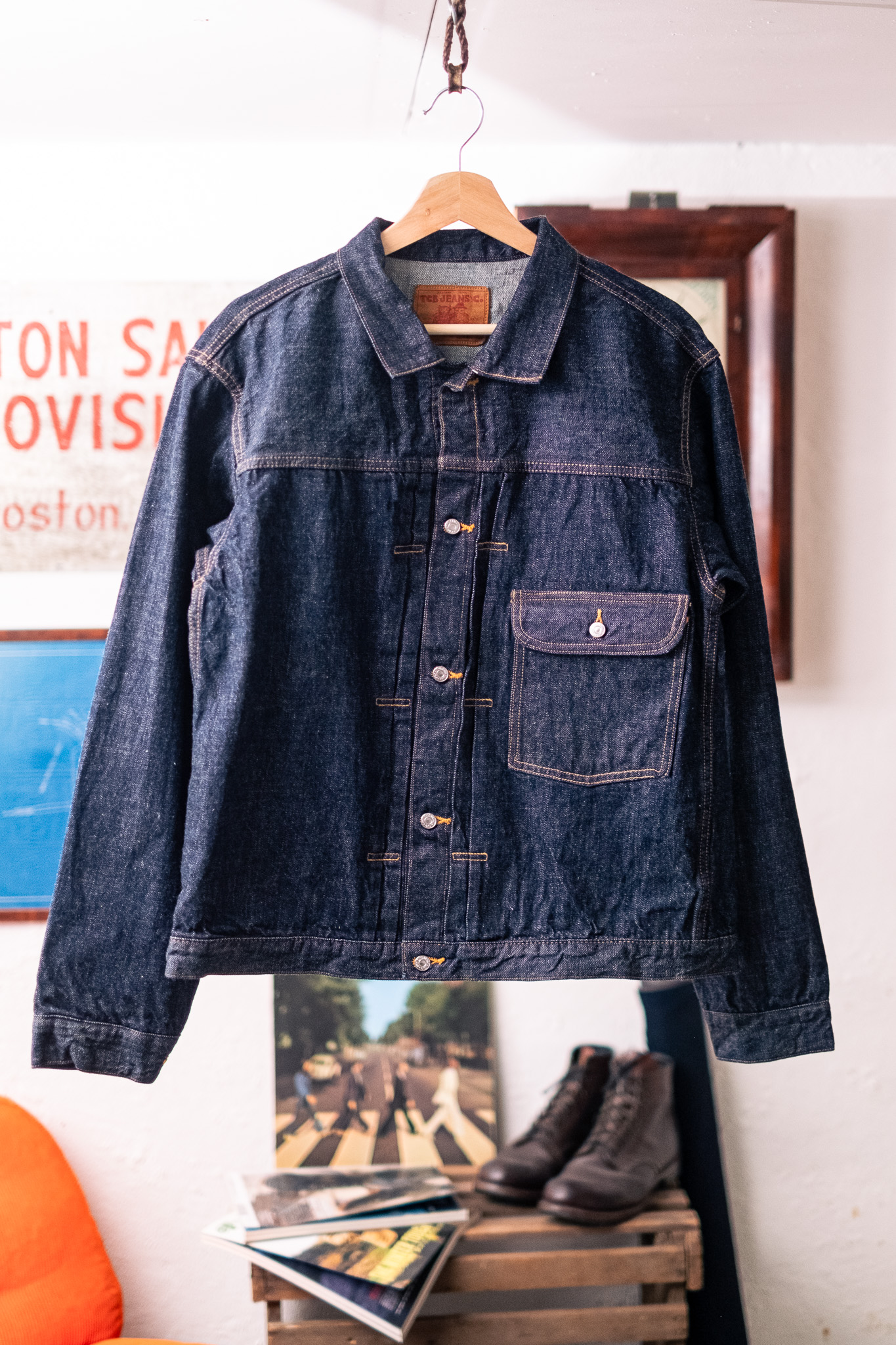 未使用級】TCB JEANS 20's Jacket size50 TCB JEANS 50's Jacket 13.5oz （washed） -FASCINATE