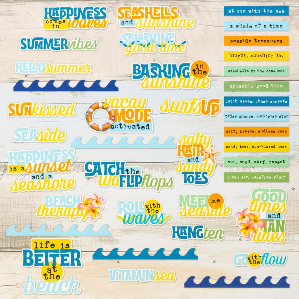 49 And Market - Chipboard Set - Beach Vibes - 2