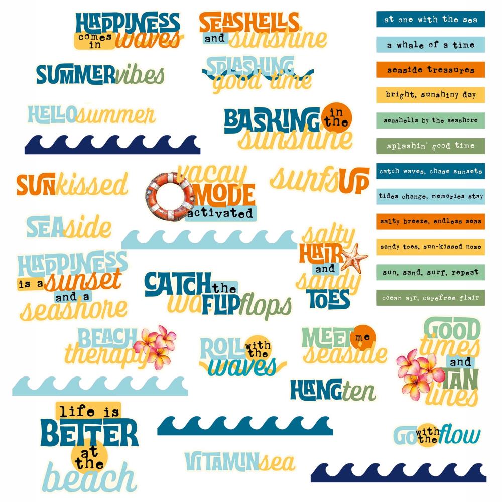 49 And Market - Chipboard Set - Beach Vibes