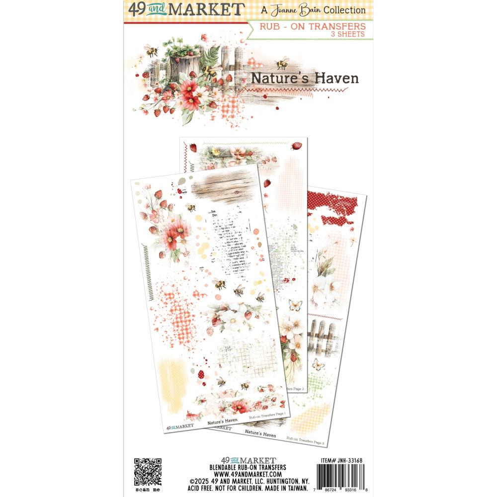 49 And Market - Rub-On Transfer Set 6x12 - Nature's Haven