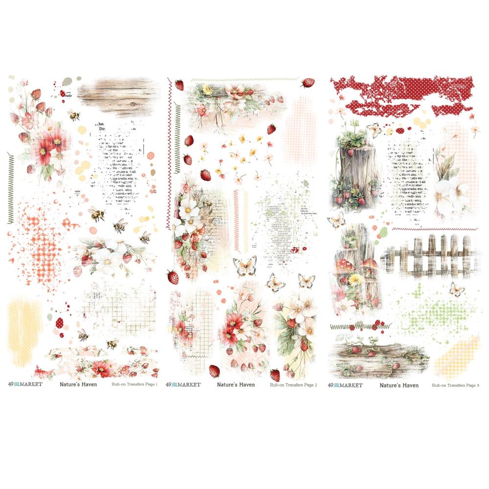 49 And Market - Rub-On Transfer Set 6x12 - Nature's Haven - 2