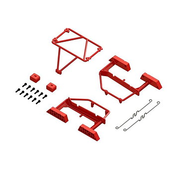ARRMA Desert Truck Body Roll Cage Set, Red: GROM