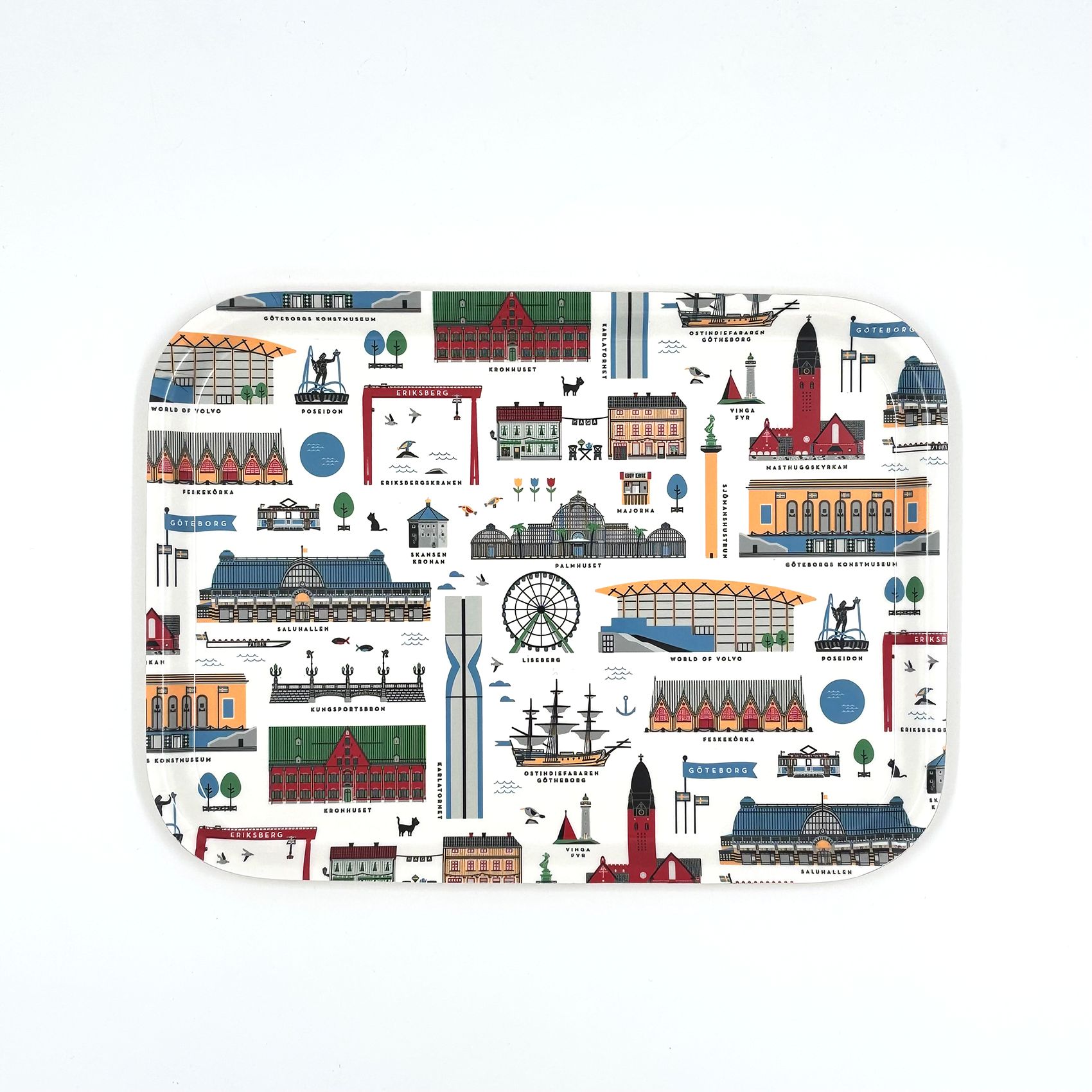 Bricka Göteborg, rektangulär