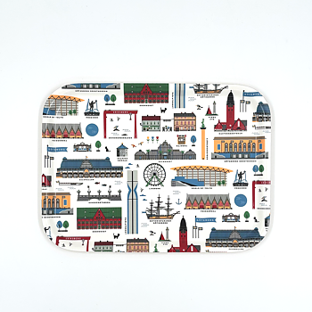 Bricka Göteborg, rektangulär