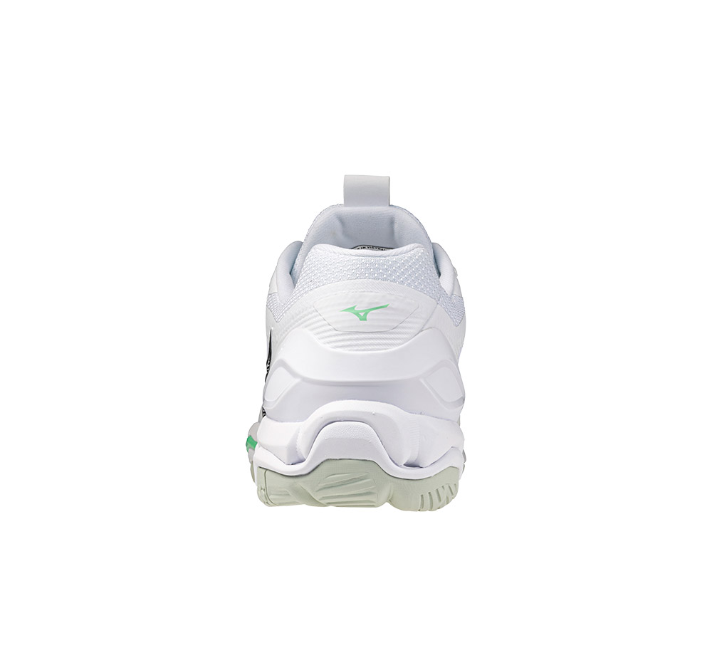 Mizuno Wave Stealth 6 white/black/frozen emerald - 5