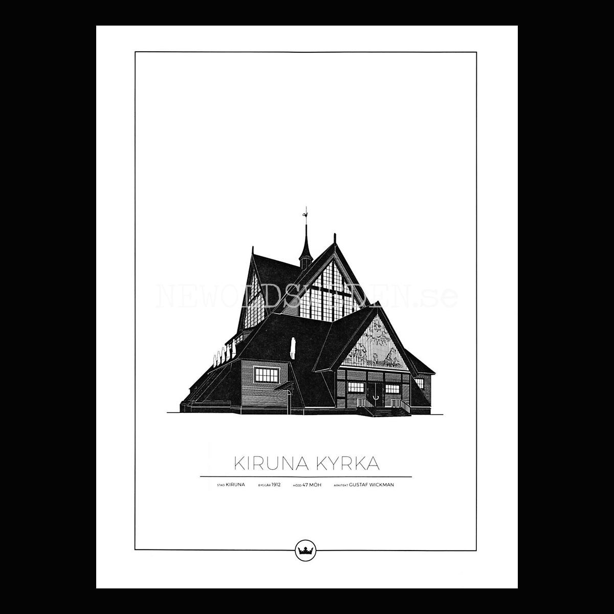 Kiruna Kyrka - Lappland - Sverigemotiv - 997