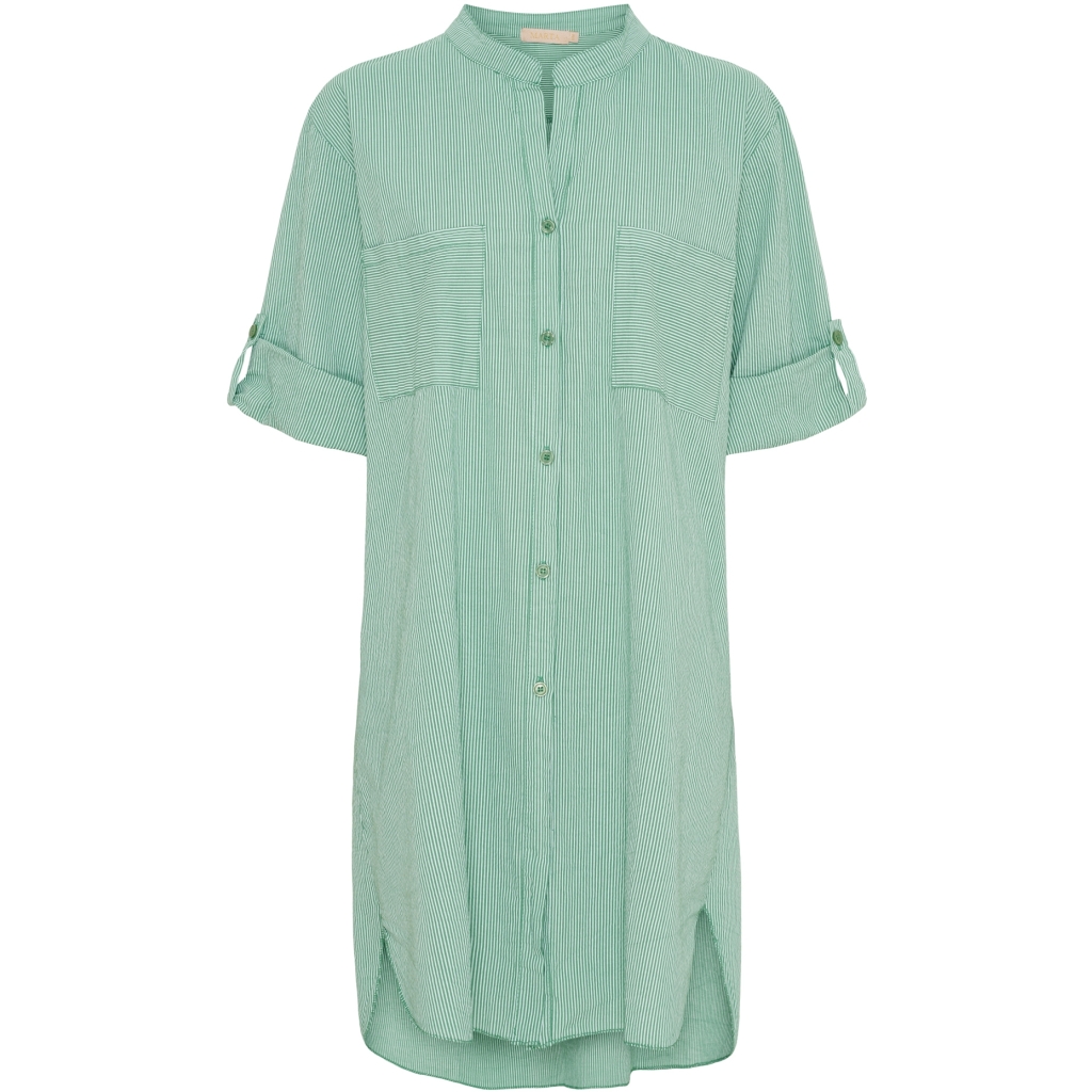 Linn Stripe Shirt | bottega green
