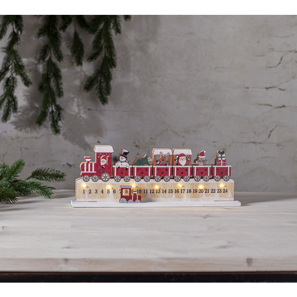 Julkalender Tåg Jolly LED Star Trading - 2
