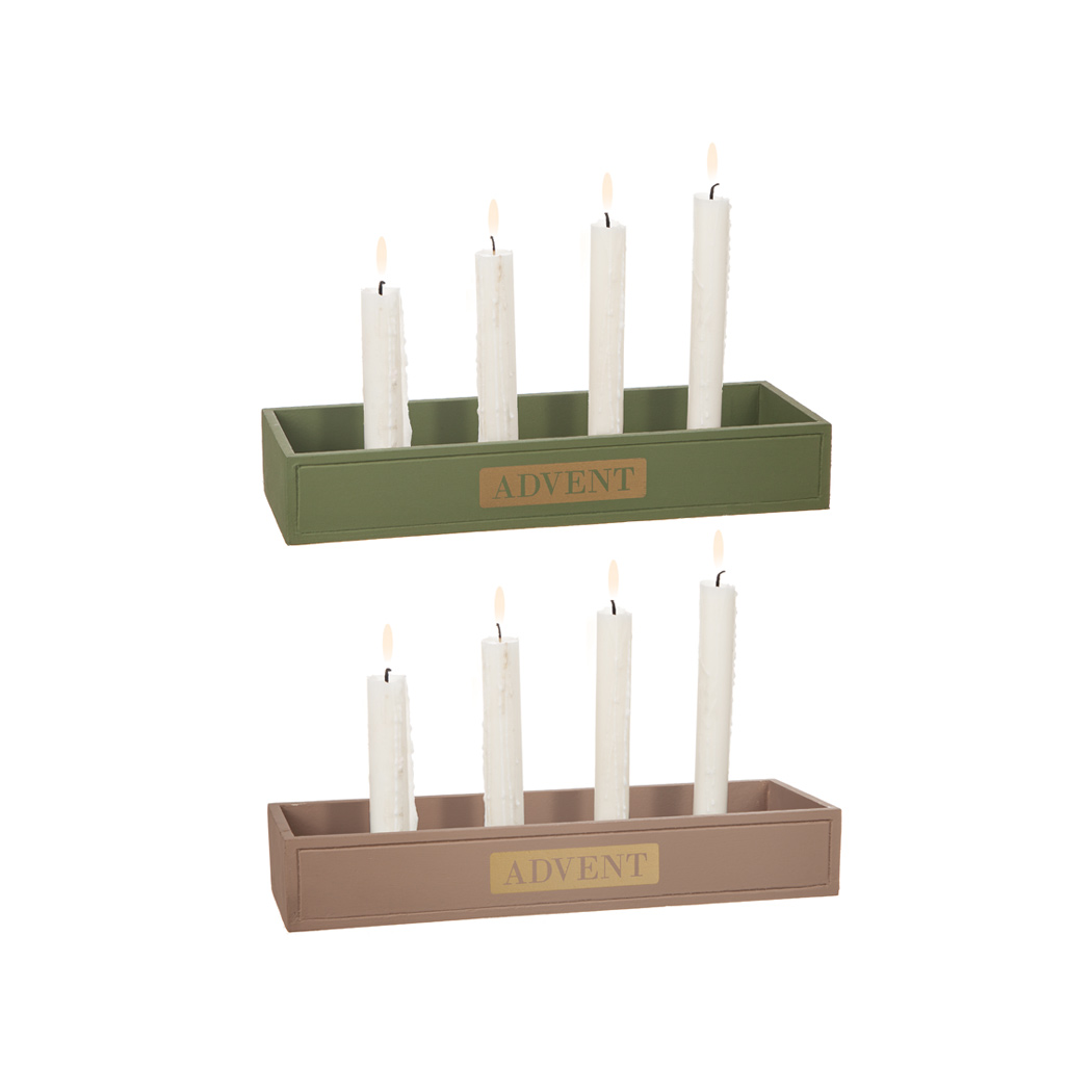 Adventsstage Advent Wood Grøn/Beige Forskelligt design