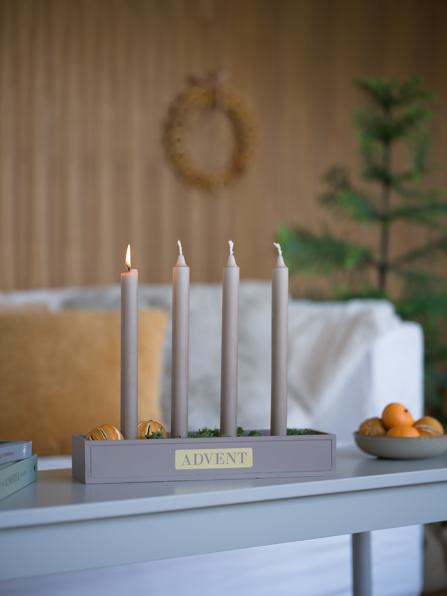 Adventsstage Advent Wood Grøn/Beige Forskelligt design - 2
