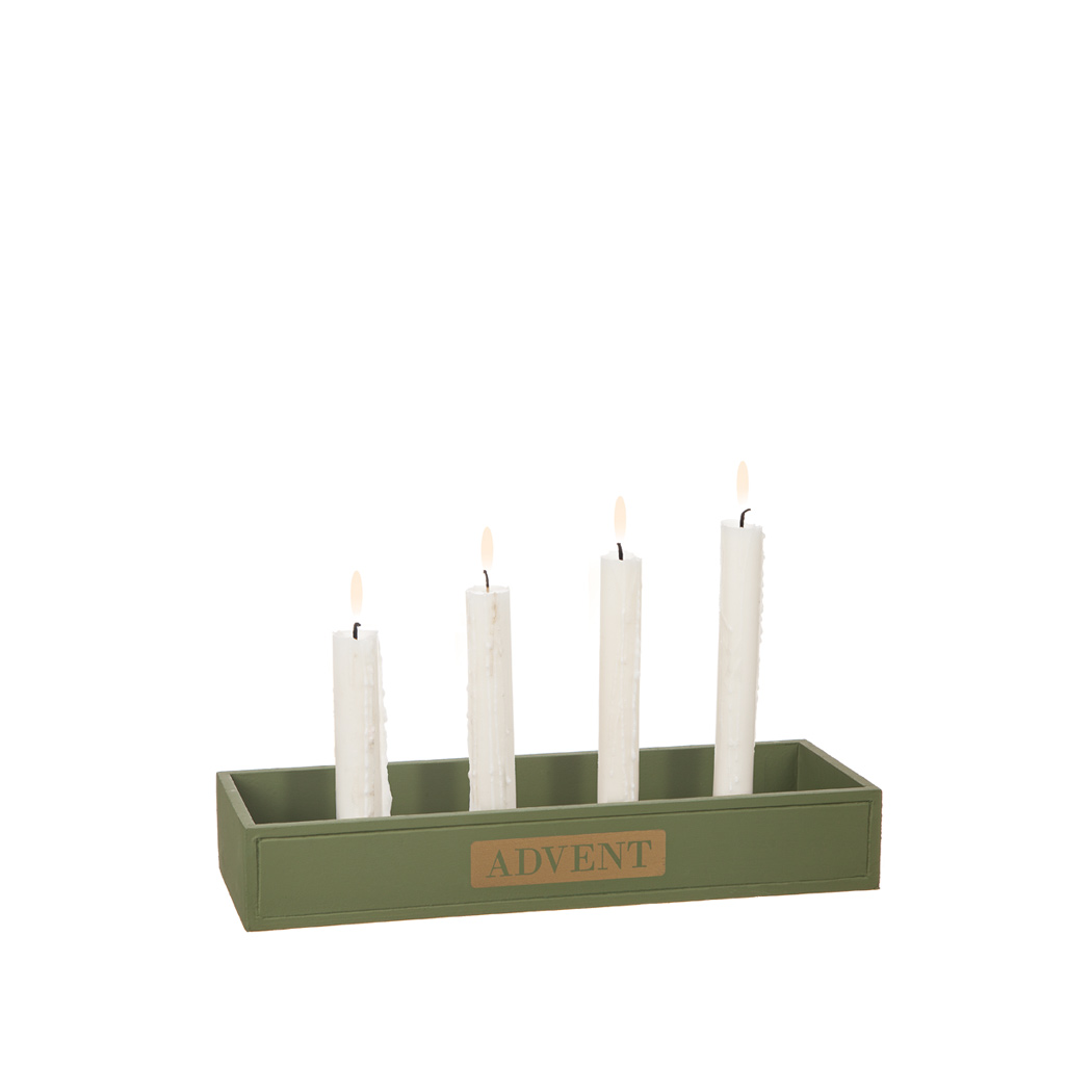 Adventsstage Advent Wood Grøn/Beige Forskelligt design - 4