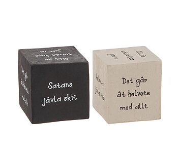 Lohko negatiivinen teksti puu eri muotoilu