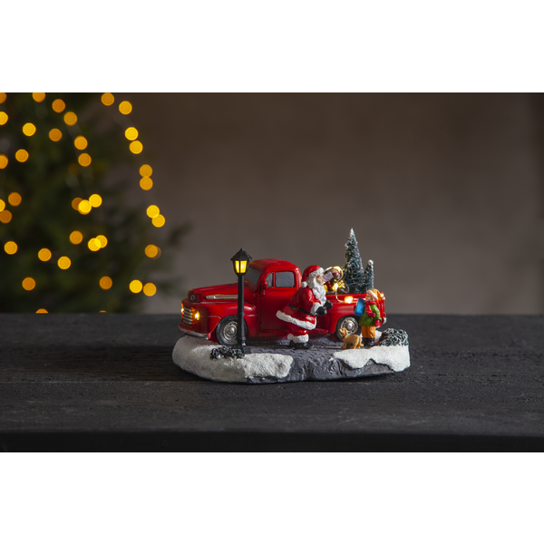 Batteridriven Juldekoration Lastbil Tomte Barn Star Trading - 2