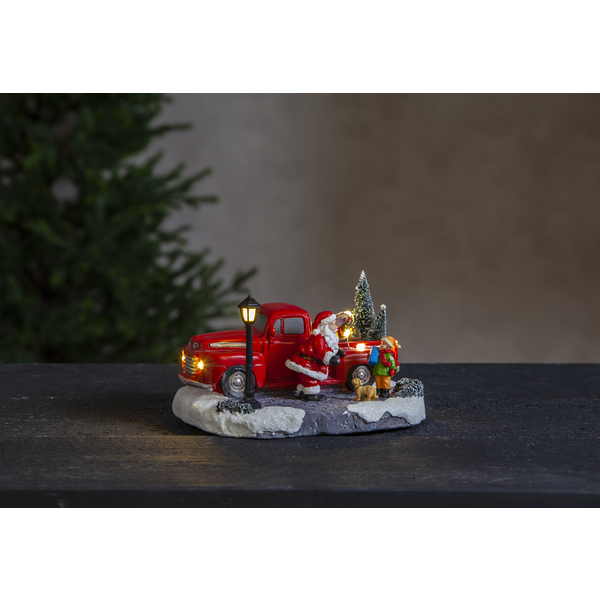 Batteridriven Juldekoration Lastbil Tomte Barn Star Trading - 3