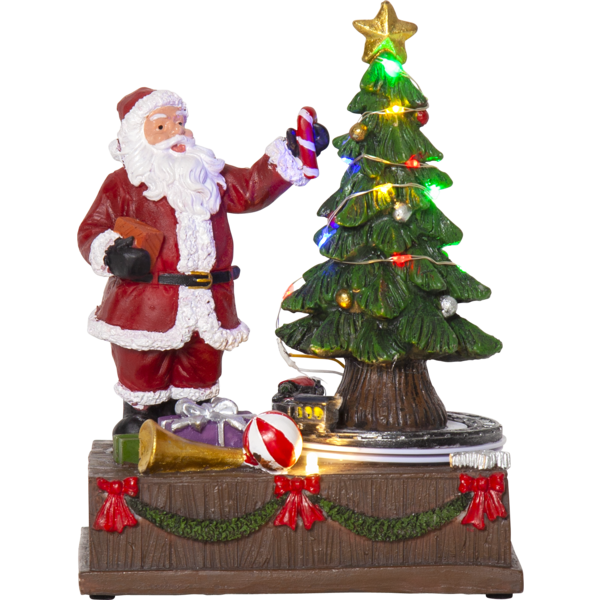 Batteridrevet juledekoration Santa Claus Gran Star Trading