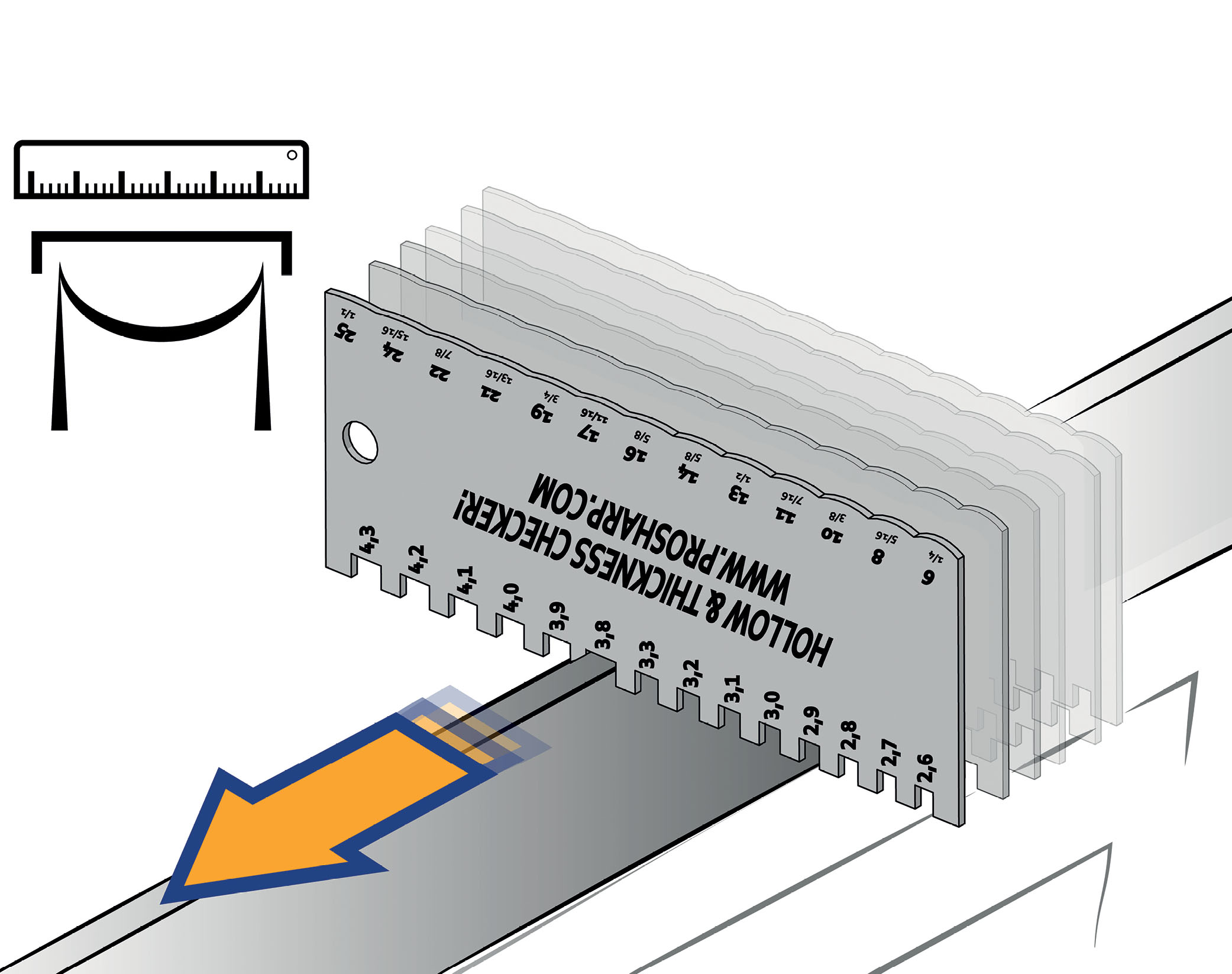 Prosharp Hollow And Blade Thickness Chec - 2