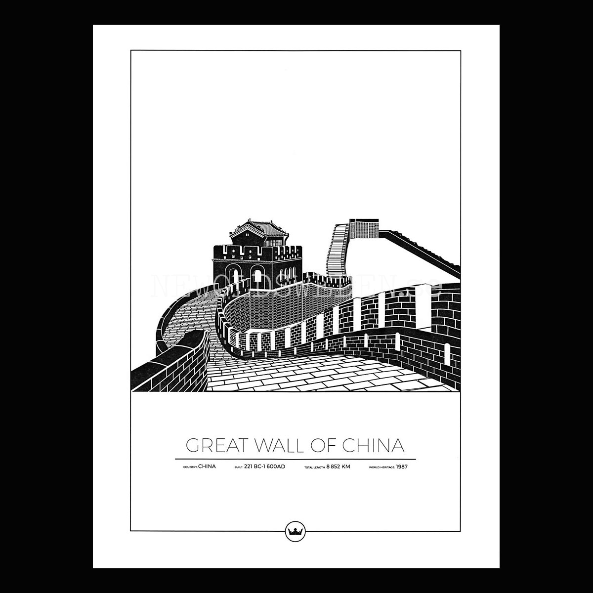 Great Wall Of China - Sverigemotiv - 997