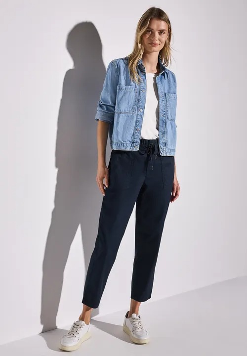 Style LTD QR Bonny Cotton Cargo - Deep Bleu - Street One