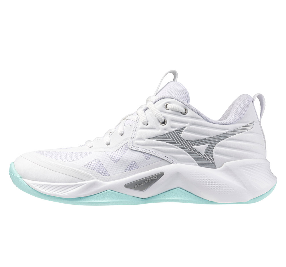 Mizuno Wave Momentum Pro Women white/blue tint - 4