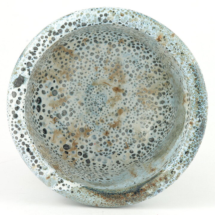 Isak Isaksson (2000s) Unique Chawan Bowl with Shino Glaze 11 cm #21