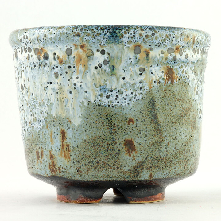 Isak Isaksson (2000s) Unique Chawan Bowl with Shino Glaze 11 cm #21