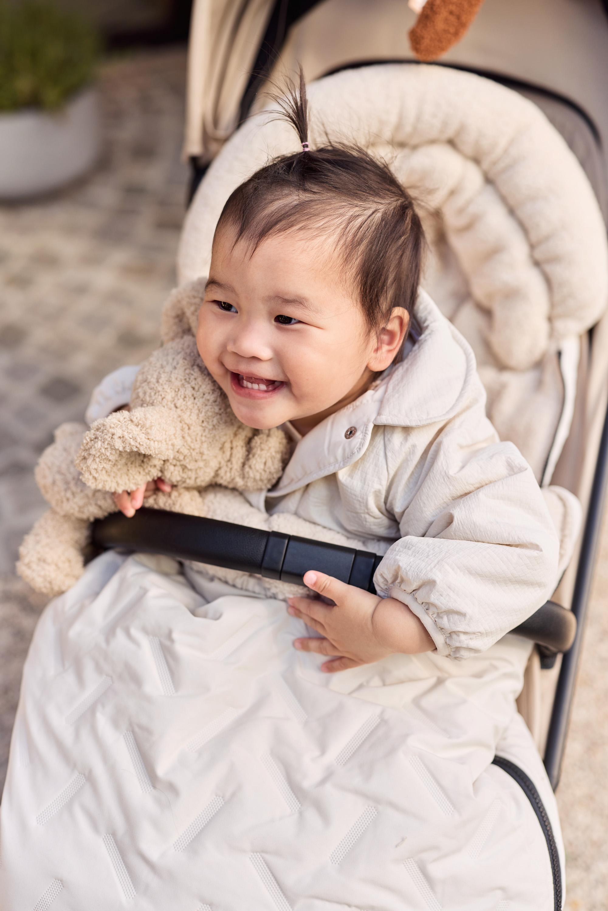 Jollein Åkpåse buggy/stroller Embossed Sand - 13