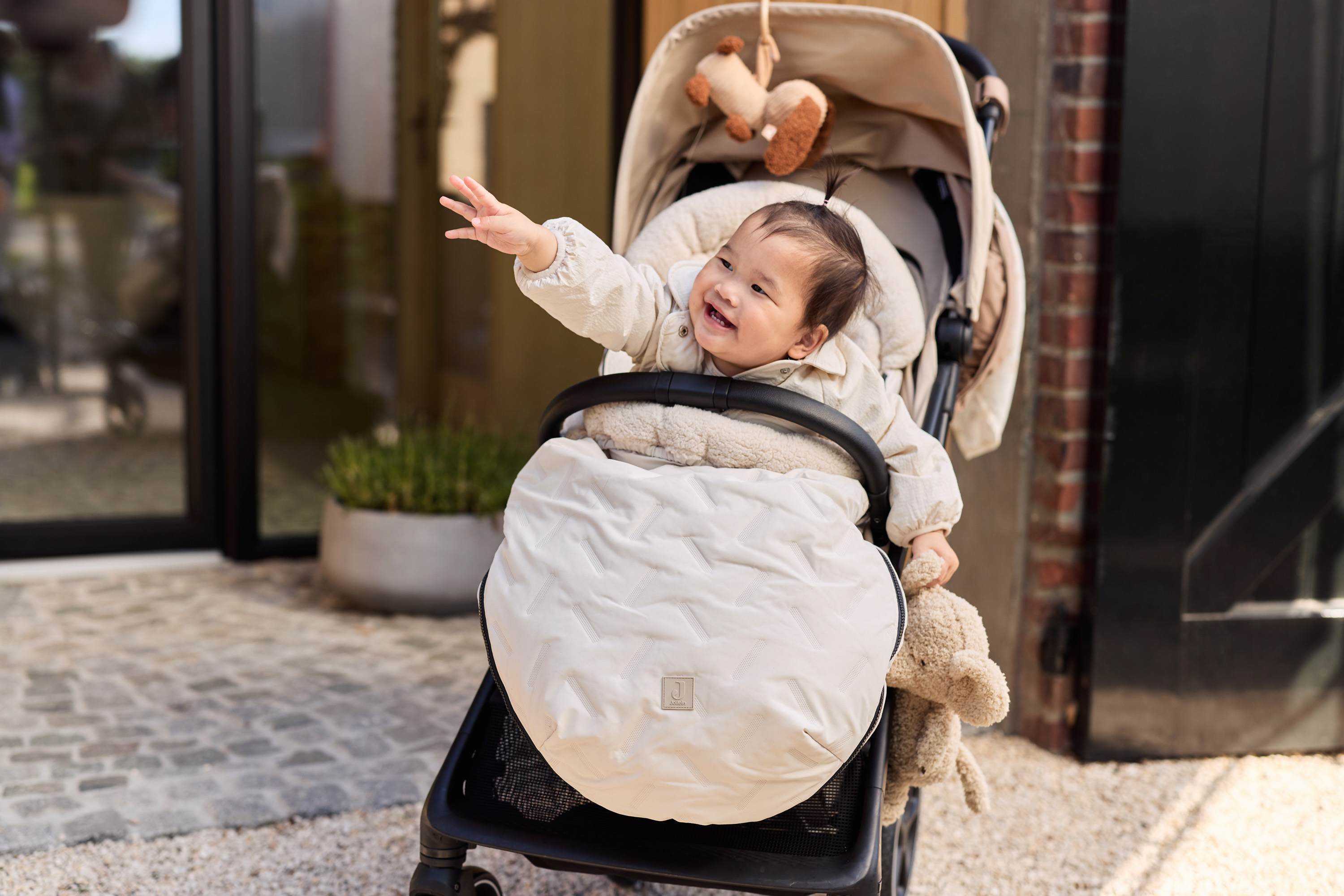 Jollein Åkpåse buggy/stroller Embossed Sand - 11