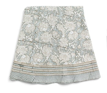 Chamois Round Tablecloth Waterlily Cashmere Blue - 220cm