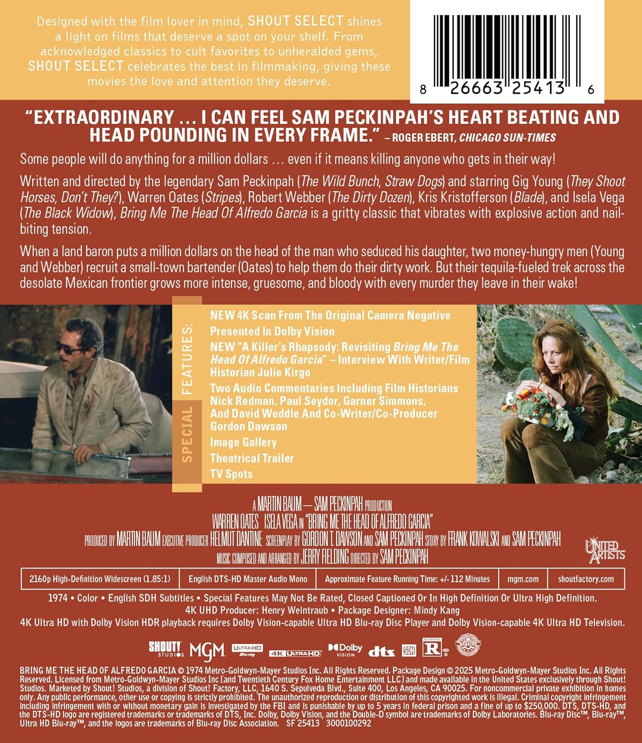 Bring Me the Head of Alfredo Garcia (ej svensk text) (4K Ultra HD + Blu-ray) - 2