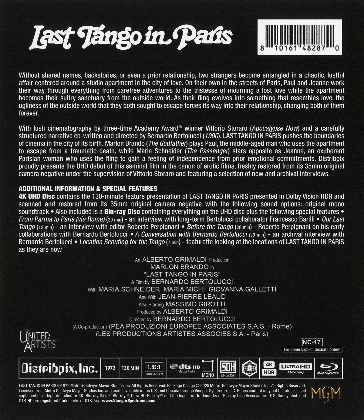 Last Tango In Paris (ej svensk text) (4K Ultra HD + Blu-ray) - 2